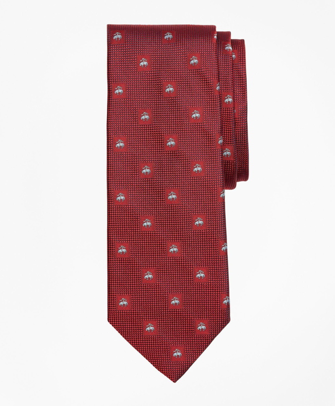 Photo: Brooks Brothers Men's Square Golden Fleece Tie | Red