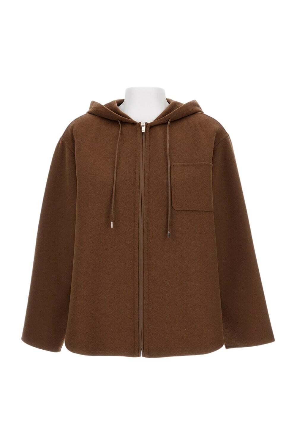 Max Mara Cosimo Oversize Wool Blend Coat With Water
