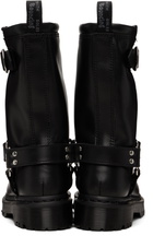 Dr. Martens Black Anistone Hi Leather Biker Boots