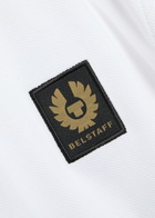 Belstaff Logo-appliquéd Piqué Cotton Polo Shirt White