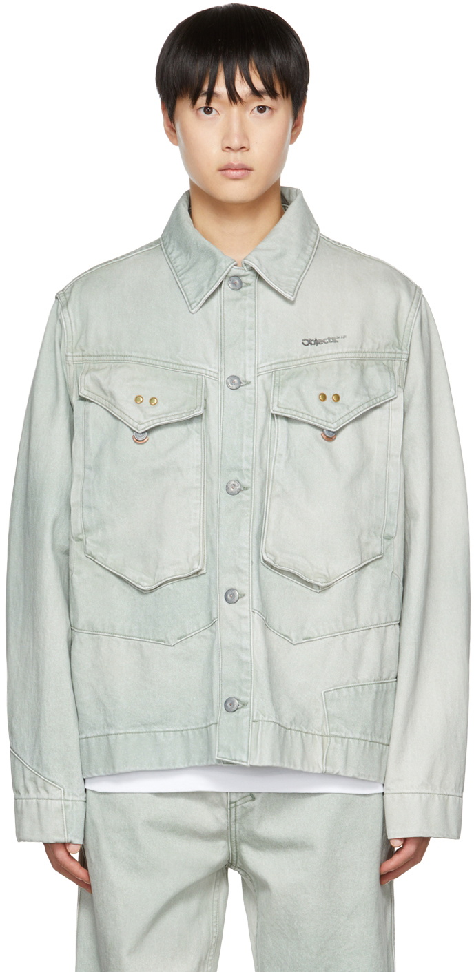 Objects IV Life Khaki Paneled Denim Jacket