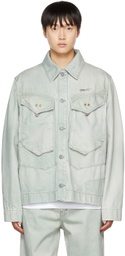 Objects IV Life Khaki Paneled Denim Jacket