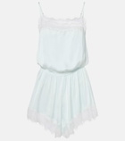 Poupette St Barth Silvia lace-trimmed romper