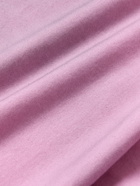 Acne Studios - Garment-Dyed Distressed Logo-Print Cotton-Blend Jersey Hoodie - Pink