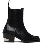 Toga Virilis SSENSE Exclusive Black Hardware Chelsea Boots