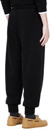AMI Paris Black Wool Track Pants