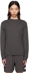 Reigning Champ Gray Lightweight Cordura Training Long Sleeve T-Shirt