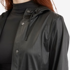 Rains Women's Curve Rain Jacket in Black Grain