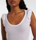 Alaïa Ribbed-knit bodysuit