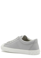 Valentino City Planet Leather Sneakers Grey