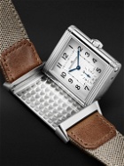 Jaeger-LeCoultre - MR PORTER Reverso Classic Milan Limited Edition Hand-Wound Stainless Steel, Canvas and Casa Fagliano Leather Watch, Ref. No. JLQ385852M