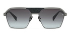 Balmain Sergeant - Black Rhodium / Leather Black Sunglasses