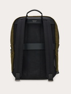 Ferragamo Mens Canvas backpack in Green