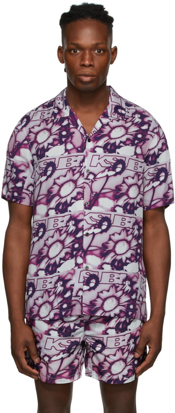Photo: Ksubi Purple UV Flower Resort Shirt