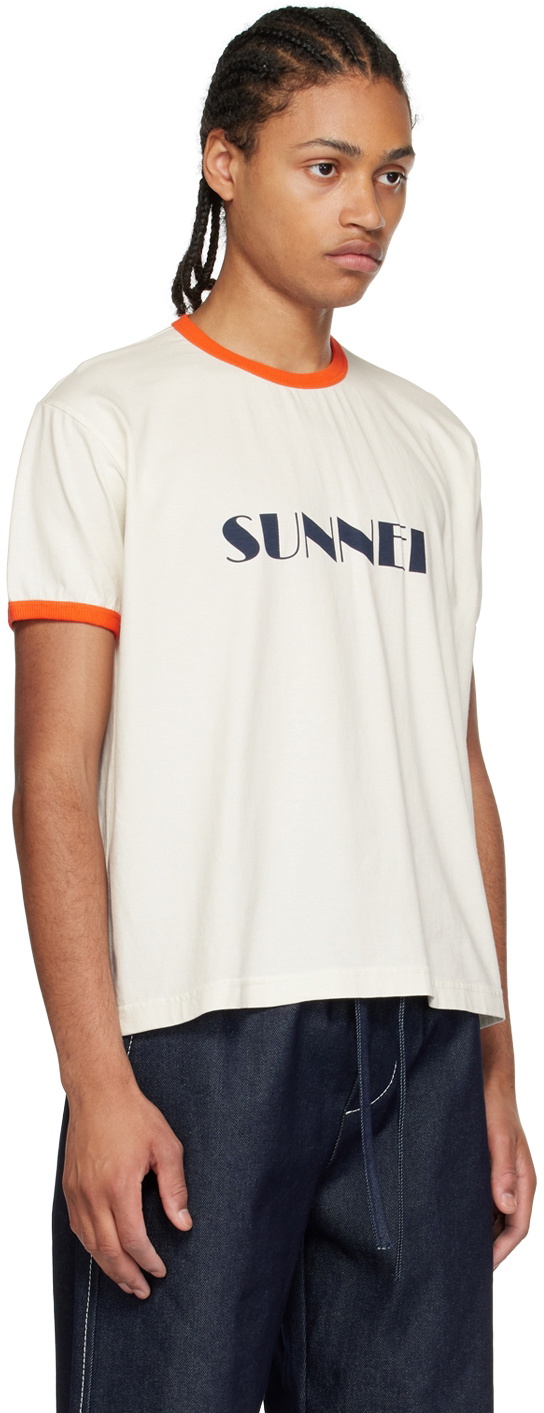 SUNNEI Off-White Cotton T-Shirt