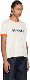 SUNNEI Off-White Cotton T-Shirt