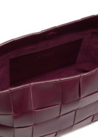ST. Agni Woven Mini Leather Tote - Plum - One Size