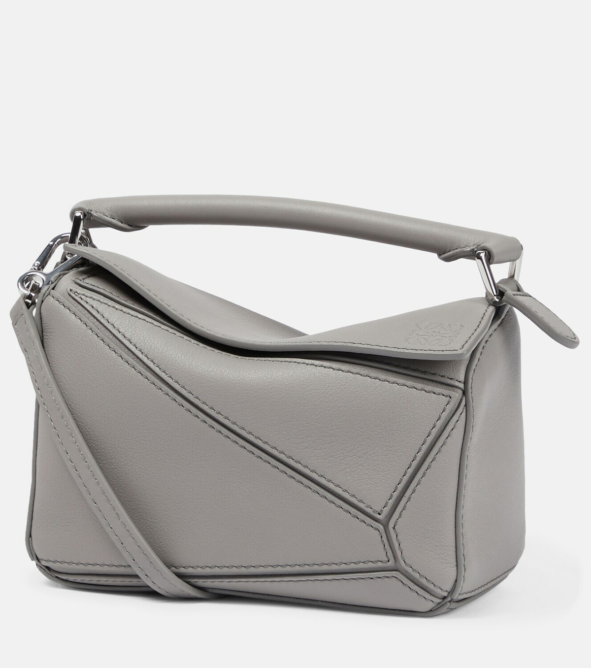 LOEWE パズル　ミニ　グレー Loewe - Puzzle Mini leather shoulder bag Loewe