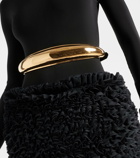 Alaïa Bumber leather-trimmed belt