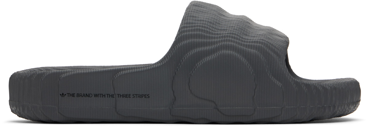 adidas Originals Gray Adilette 22 Pool Slides