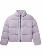 Moncler Genius - 6 Moncler 1017 ALYX 9SM Quilted Ribbed-Knit Down Jacket - Purple