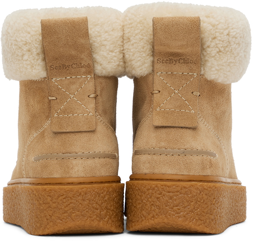 See by Chloé Beige Jillie Boots See by Chloe