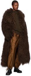 Cawley Brown Ivy Fur Coat