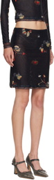Eckhaus Latta Black Duet Miniskirt