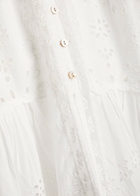 Loveshackfancy Tarragon Embroidered Cotton Midi Dress White