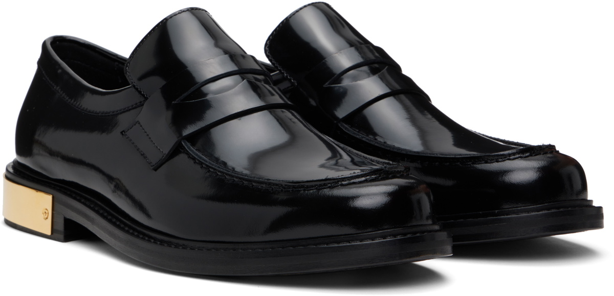 Moschino Black College Loafers