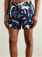 Onia - Straight-Leg Mid-Length Floral-Print Swim Shorts - Blue