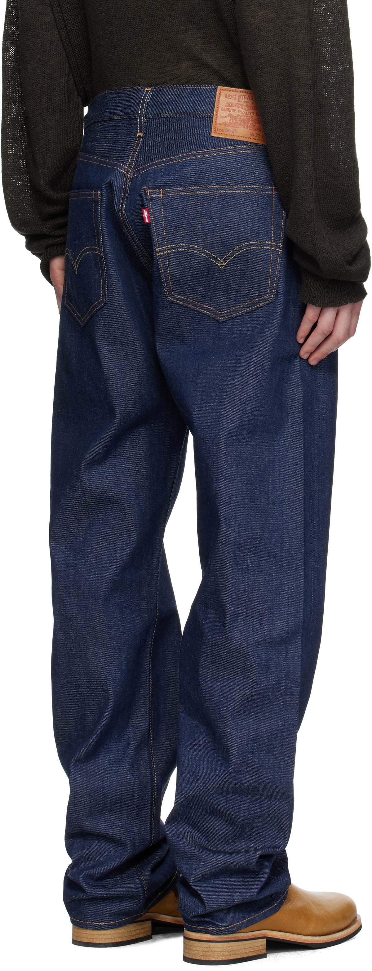Levi's Navy 501 Original Fit Jeans