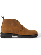 Manolo Blahnik - Poleis Waxed-Suede Chukka Boots - Brown