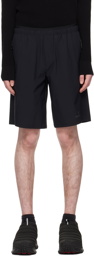 Moncler Black Perforated Shorts