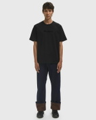 JW Anderson LOGO EMBROIDERY TEE Black Mens Shortsleefe