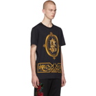 Dolce and Gabbana Black Sacro Logo T-Shirt