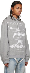 Y/Project Gray Print Hoodie