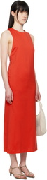 Loulou Studio Red Rayna Midi Dress