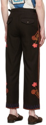 Bode Black Rancher Trousers