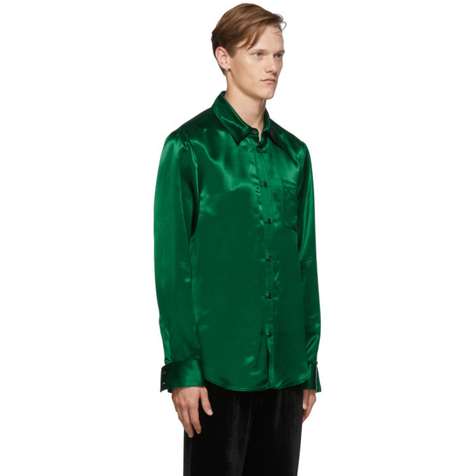 Sies Marjan Green Sander Satin Shirt Sies Marjan