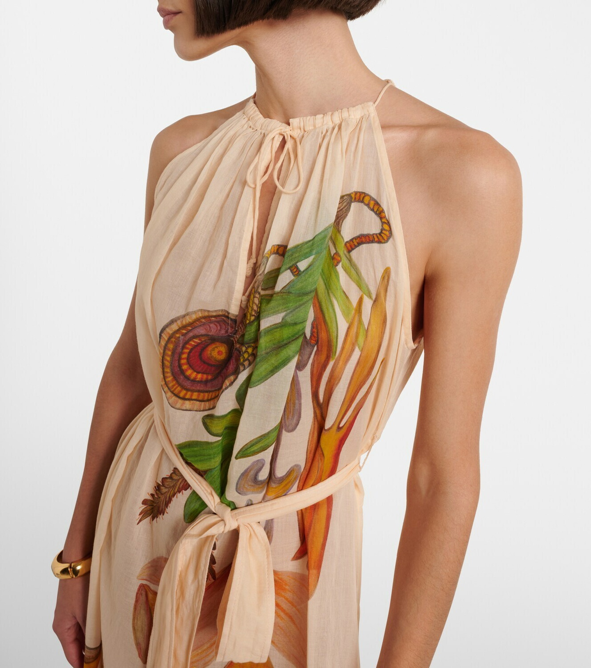 Ulla Johnson x Anna Zemánková cotton midi dress