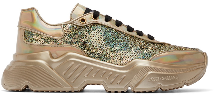 Photo: Dolce & Gabbana Gold Daymaster Sneakers