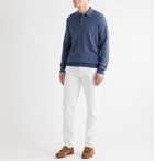 Anderson & Sheppard - Virgin Wool Polo Shirt - Blue