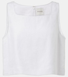 Posse Val linen crop top