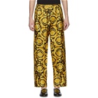 Versace Underwear Black and Gold Barocco Lounge Pants