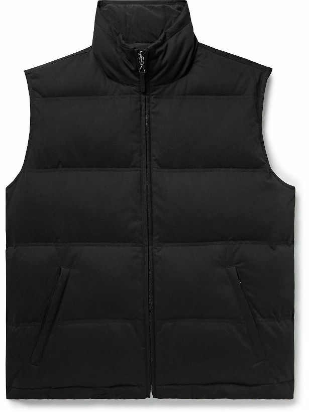 Photo: The Row - Gettler Quilted Cotton-Blend Twill Gilet - Black