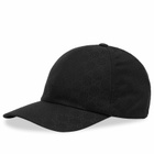Gucci Men's Ripstop Monogram Cap in Black