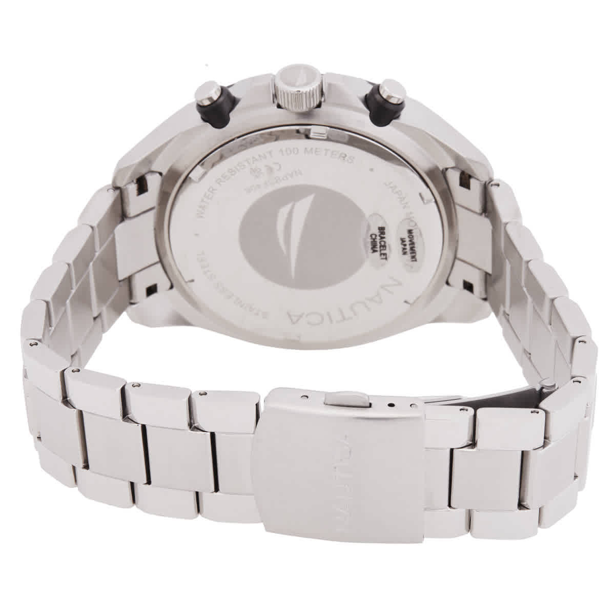 Nautica NCT Blue Sail Chronograph Quartz Black Dial Mens Watch NAPBSF406