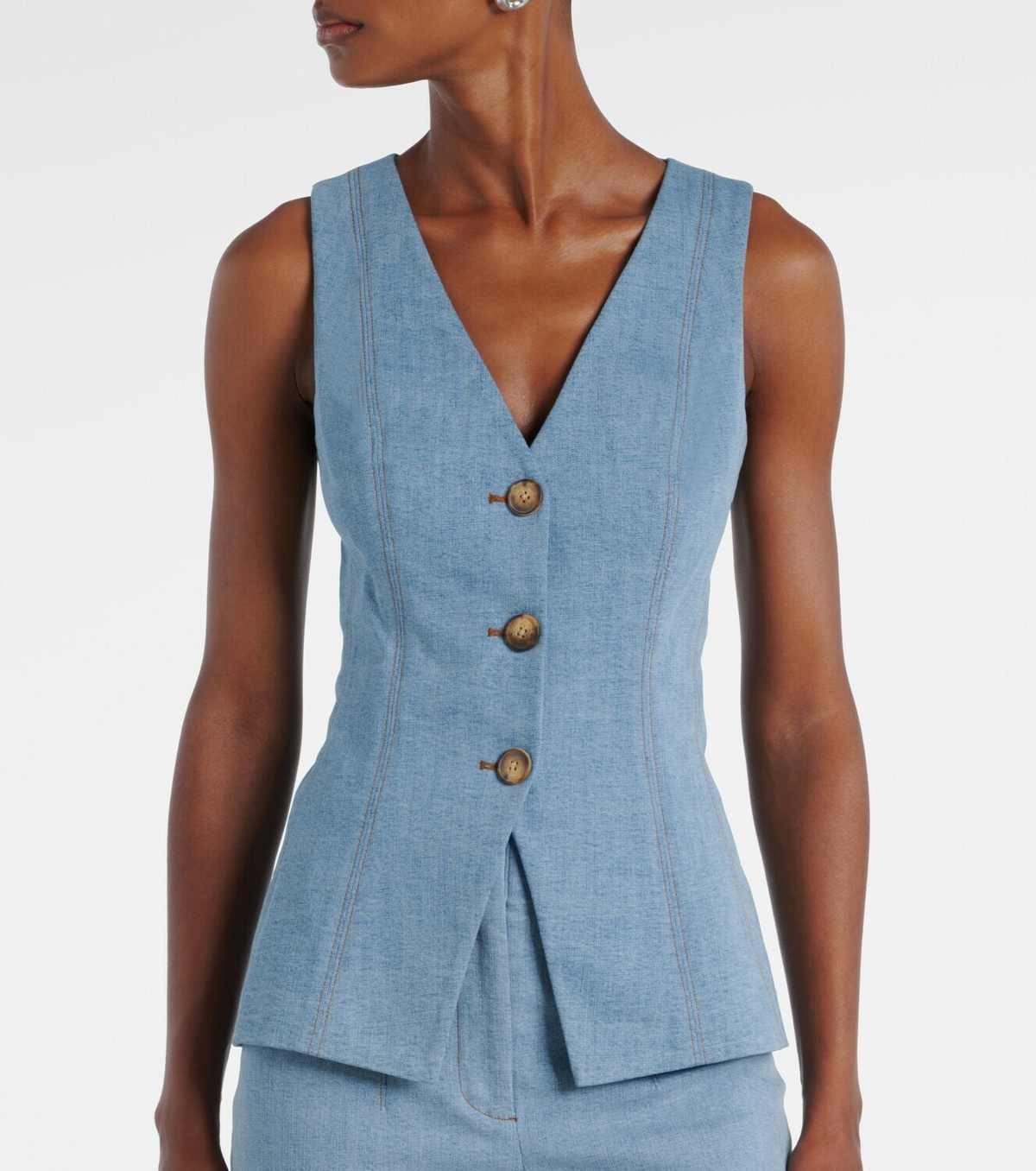 Veronica Beard Avalina denim vest