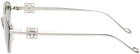 LOEWE Silver Anagram Hexagonal Cat-Eye Sunglasses